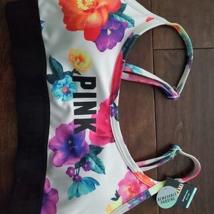 Work out pink Victoria secret bra size xs new with tags